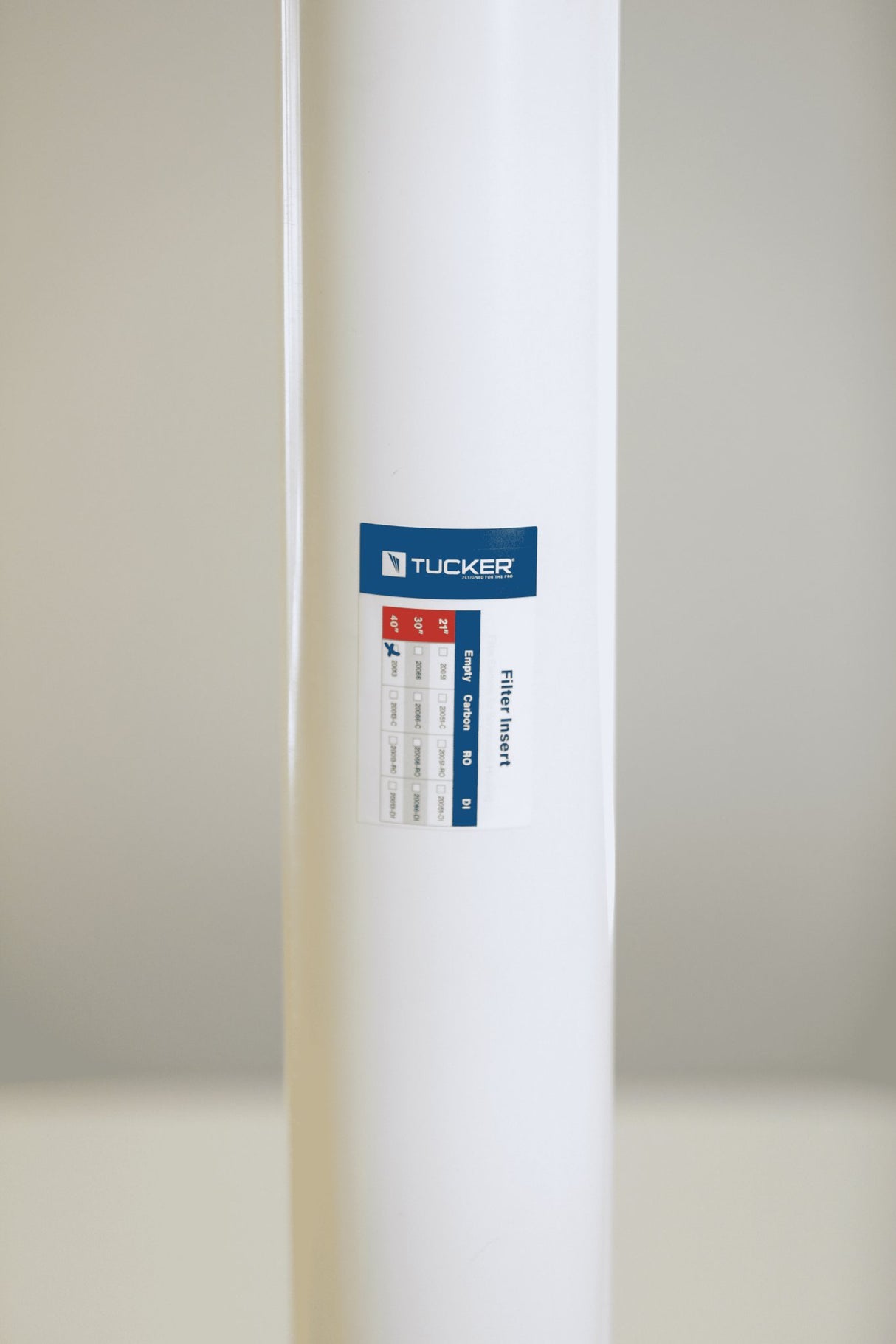 4 x 40" Filter Cartridge - Refillable - Tucker® USA#