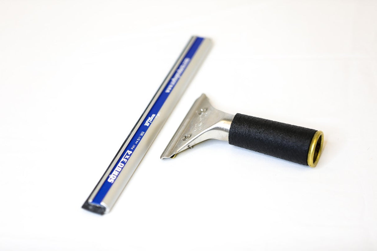 Complete Squeegee w/ Fixed Handle & Quicksilver Channel - 10" - Tucker® USA#