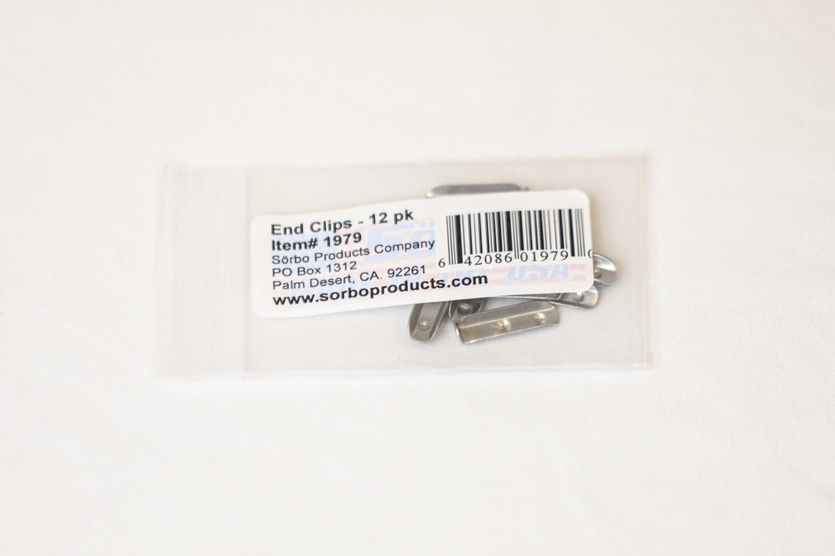 Sorbo End Clips - 90 degree & 40 degree Squeegee Ends (12 Pack) - Tucker® USA#