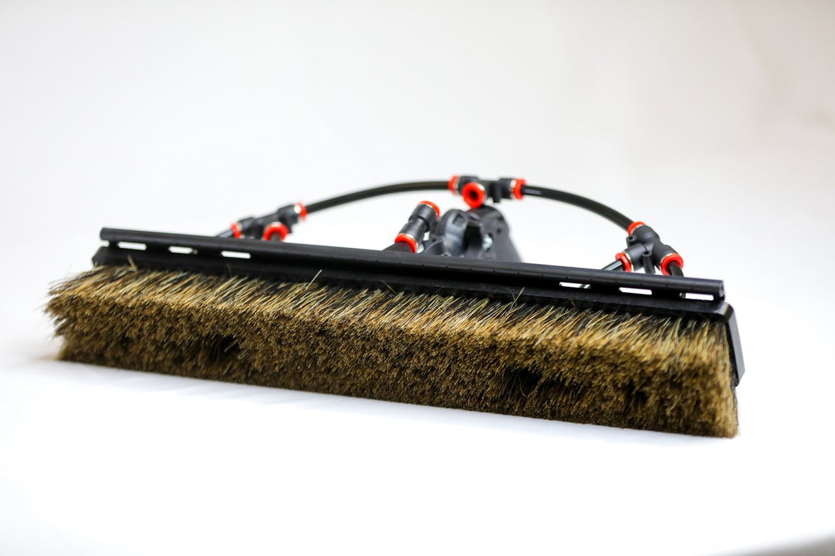 Water Fed Brush │ Alpha Premium Boar Brush - 4 Pencil Jets, Rinse Bar and Swivel Neck - Tucker® USA#