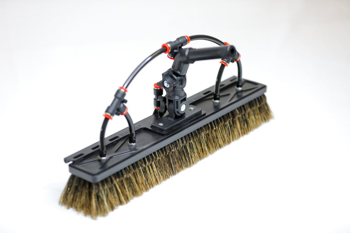 Water Fed Brush │ Alpha Premium Boar Brush - 4 Pencil Jets, Rinse Bar and Swivel Neck - Tucker® USA#