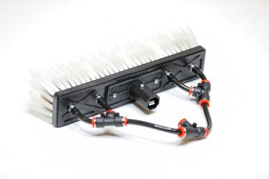 Water Fed Brush │ Dual Trim - Boar and Nylon Bristle Hybrid - 4 Pencil Jets - Tucker® USA#