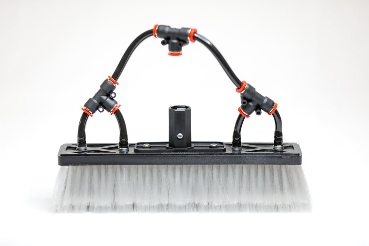 Water Fed Brush │ Dual Trim - Boar and Nylon Bristle Hybrid - 4 Pencil Jets - Tucker® USA#