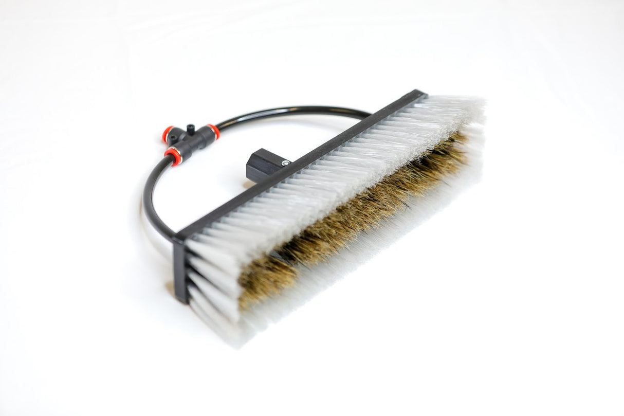 Water Fed Brush │ Dual Trim - Boar & Nylon Bristle Hybrid - 2 Pencil Jets - Tucker® USA#