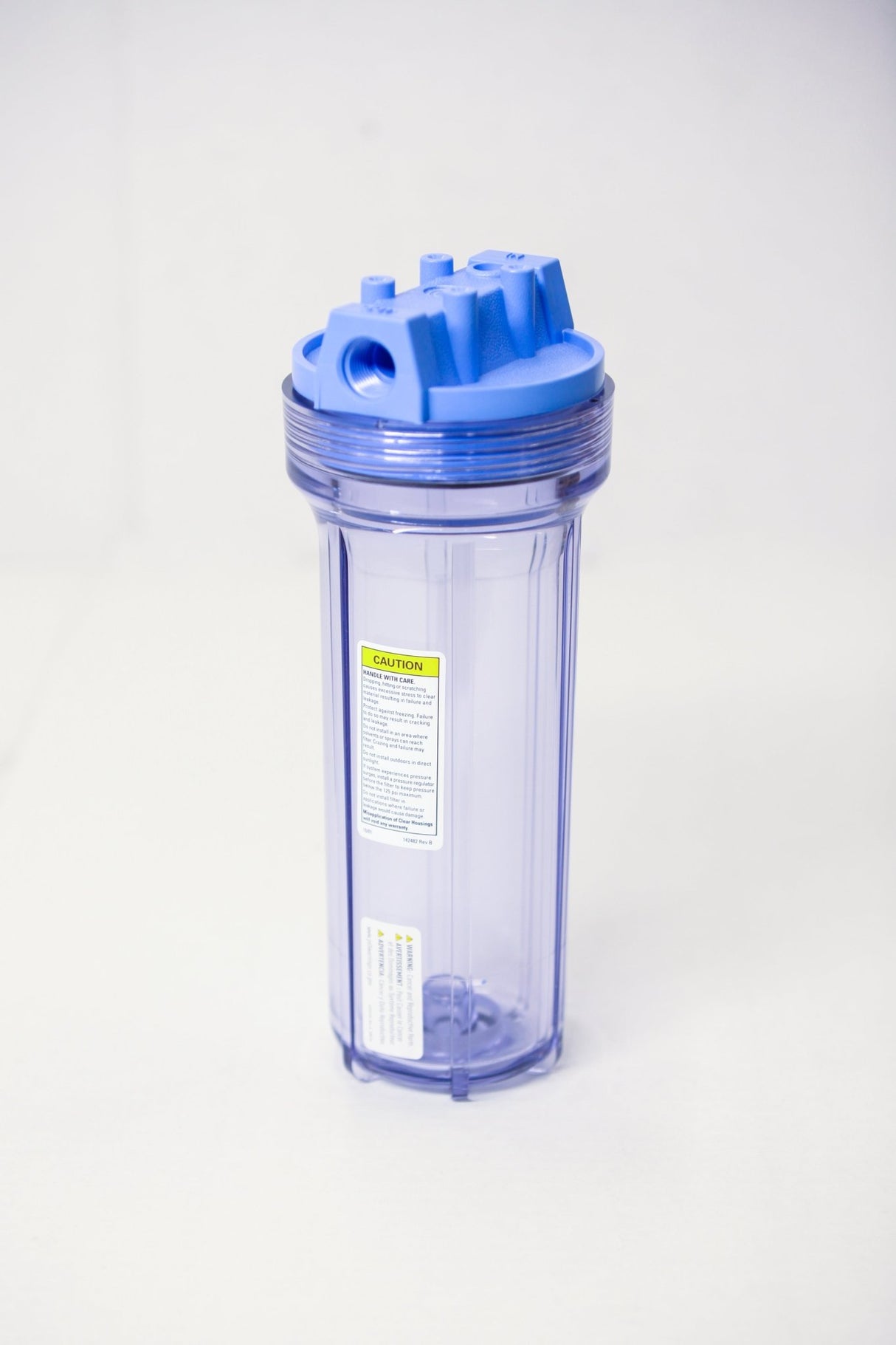 2.5in x 10in CLEAR Housing w/ 1/2in inlets - Tucker® USA