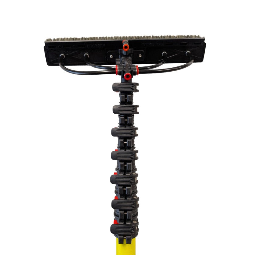 Solar Boost 27' Water-Fed Pole Kit w/ XL Alpha Badger Solar Brush